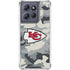 NFL Kansas City Chiefs Camo Moto G 5G (2025) Clear Case
