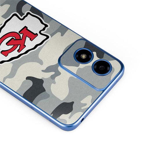 NFL Kansas City Chiefs Camo Moto G Play 4G (2024) Skin