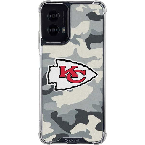 NFL Kansas City Chiefs Camo Moto G Power 5G (2024) Clear Case