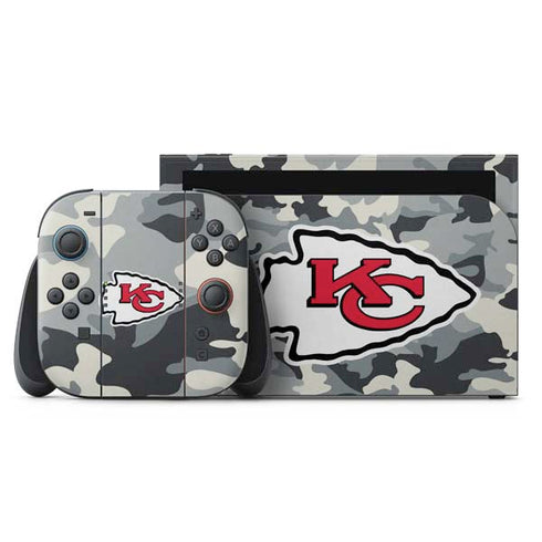 NFL Kansas City Chiefs Camo Nintendo Skins