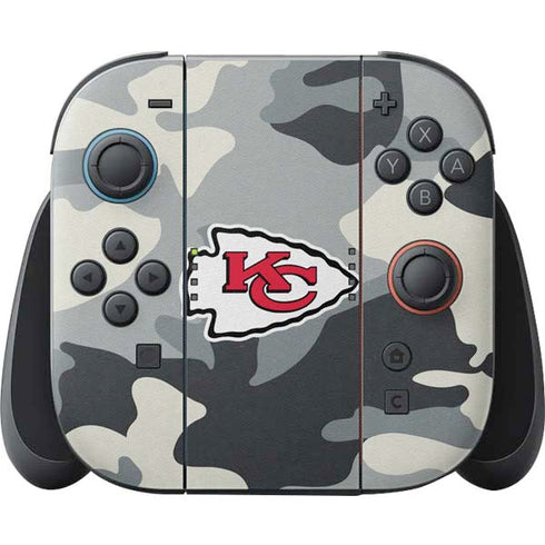 NFL Kansas City Chiefs Camo Nintendo Switch 2 (2025) Joy-Con Controller Skin
