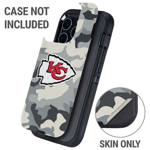 NFL Kansas City Chiefs Camo Otterbox Defender iPhone Skin
