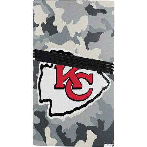 NFL Kansas City Chiefs Camo PS5 Pro Console Skin