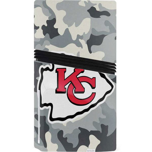 NFL Kansas City Chiefs Camo PS5 Pro Disk Bundle Skin