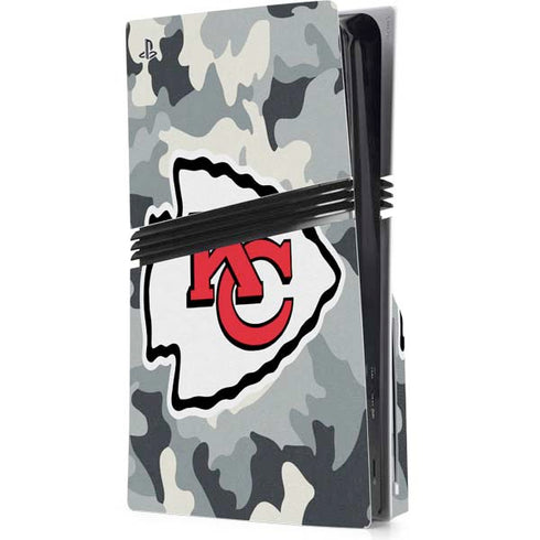 NFL Kansas City Chiefs Camo PS5 Pro Disk Console Skin