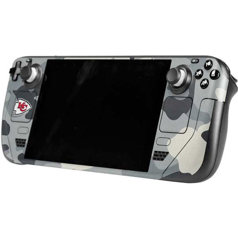 NFL Kansas City Chiefs Camo Steam Deck Handheld Gaming Computer OLED Skin