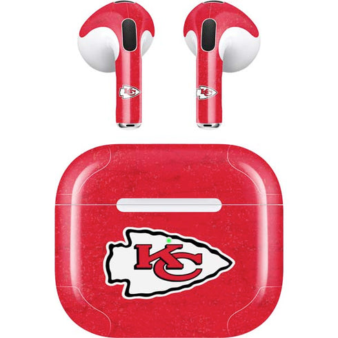 NFL Kansas City Chiefs Distressed Apple AirPods (3rd Gen 2021) Skin