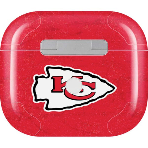 NFL Kansas City Chiefs Distressed Apple AirPods (3rd Gen 2021) Skin