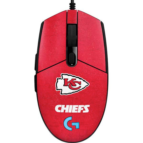 NFL Kansas City Chiefs Distressed G203 Prodigy RGB Wired Gaming Mouse Skin