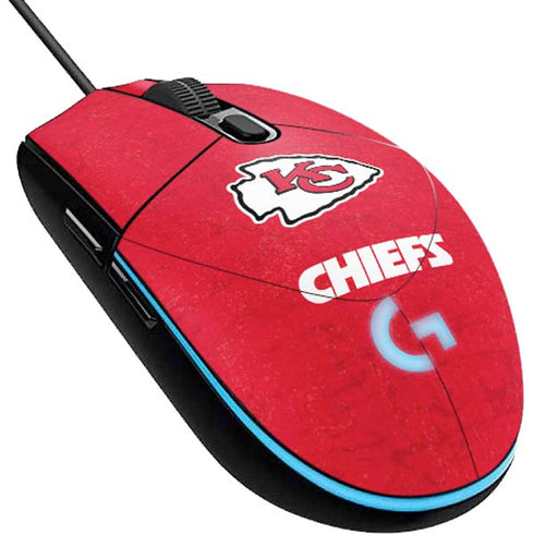 NFL Kansas City Chiefs Distressed G203 Prodigy RGB Wired Gaming Mouse Skin