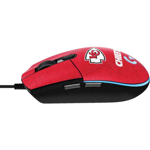 NFL Kansas City Chiefs Distressed G203 Prodigy RGB Wired Gaming Mouse Skin