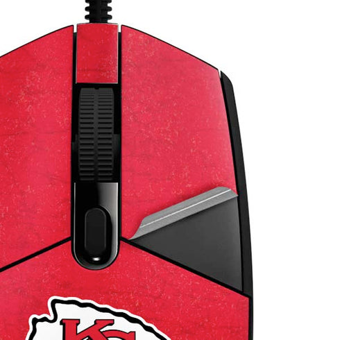 NFL Kansas City Chiefs Distressed G203 Prodigy RGB Wired Gaming Mouse Skin