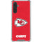NFL Kansas City Chiefs Distressed Galaxy A17 Clear Case