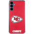 NFL Kansas City Chiefs Distressed Galaxy A55 5G Clear Case