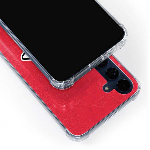 NFL Kansas City Chiefs Distressed Galaxy A55 5G Clear Case