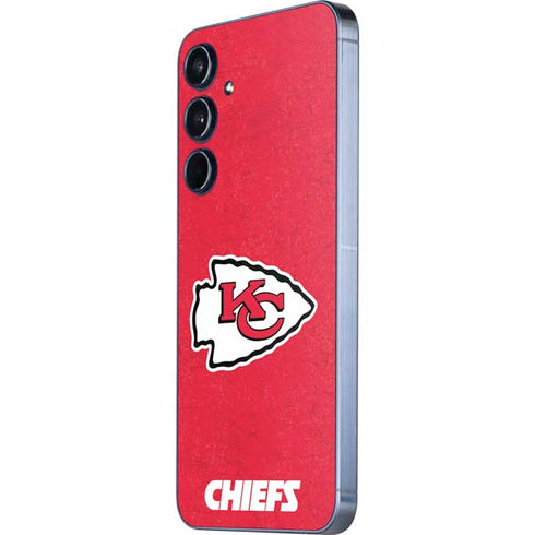 NFL Kansas City Chiefs Distressed Galaxy A55 5G Skin