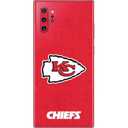 NFL Kansas City Chiefs Distressed Galaxy Note 10 Plus Skin