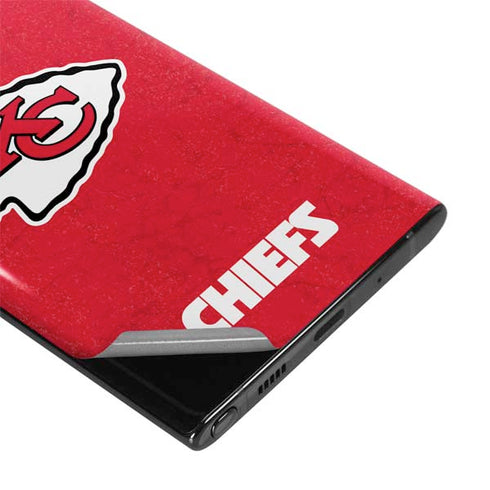 NFL Kansas City Chiefs Distressed Galaxy Note 10 Plus Skin