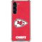 NFL Kansas City Chiefs Distressed Galaxy S24 FE Clear Case