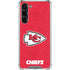 NFL Kansas City Chiefs Distressed Galaxy S24 FE Clear Case