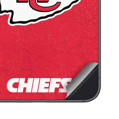 NFL Kansas City Chiefs Distressed Galaxy S24 Plus Skin