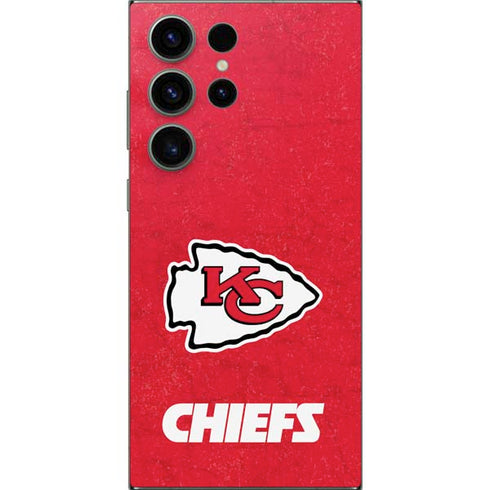 NFL Kansas City Chiefs Distressed Galaxy S24 Ultra Skin