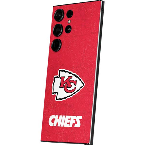 NFL Kansas City Chiefs Distressed Galaxy S25 Ultra Skin