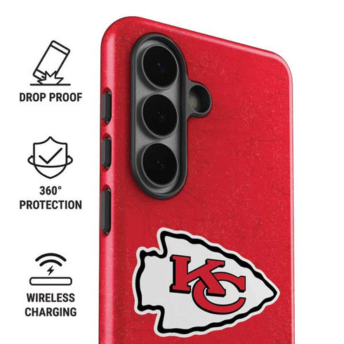 NFL Kansas City Chiefs Distressed Galaxy S26 Impact Case