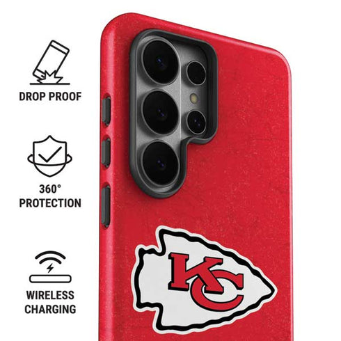 NFL Kansas City Chiefs Distressed Galaxy S26 Ultra Impact Case