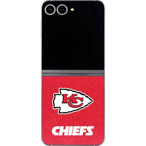 NFL Kansas City Chiefs Distressed Galaxy Z Flip6 Skin