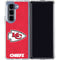 NFL Kansas City Chiefs Distressed Galaxy Z Fold5 5G Clear Case