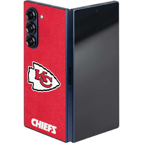 NFL Kansas City Chiefs Distressed Galaxy Z Fold6 Skin