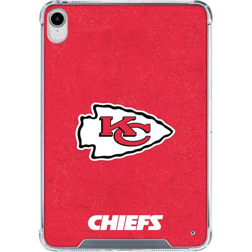 NFL Kansas City Chiefs Distressed iPad 11th Gen (2025) Clear Case