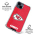 NFL Kansas City Chiefs Distressed iPhone 15 Clear Case
