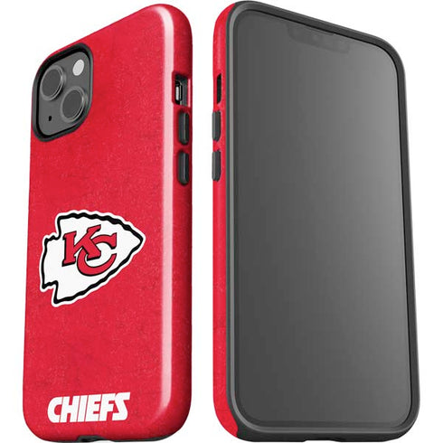 NFL Kansas City Chiefs Distressed iPhone 15 Impact Case