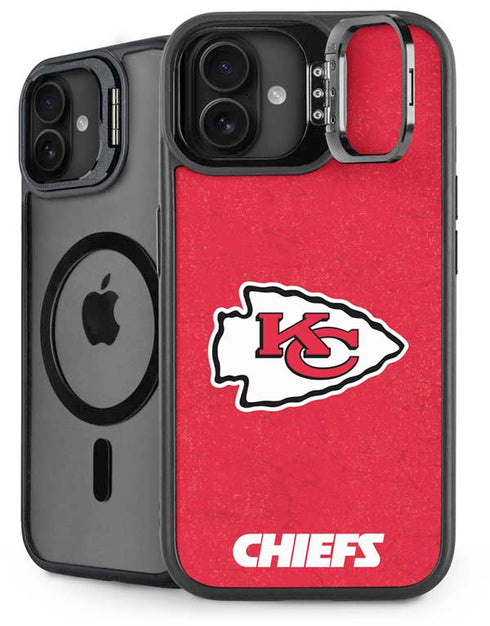 NFL Kansas City Chiefs Distressed iPhone 16 Kickstand Case