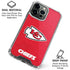 NFL Kansas City Chiefs Distressed iPhone 16 Pro Clear Case