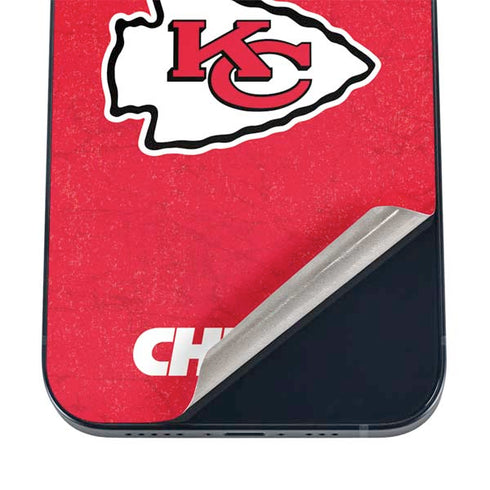 NFL Kansas City Chiefs Distressed iPhone 16 Skin