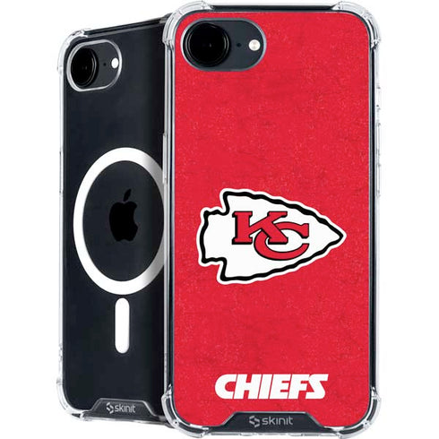NFL Kansas City Chiefs Distressed iPhone 16e MagSafe Case
