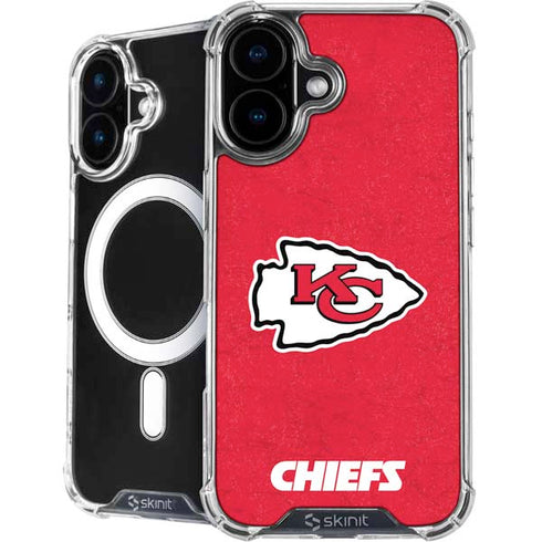 NFL Kansas City Chiefs Distressed iPhone 17 MagSafe Case