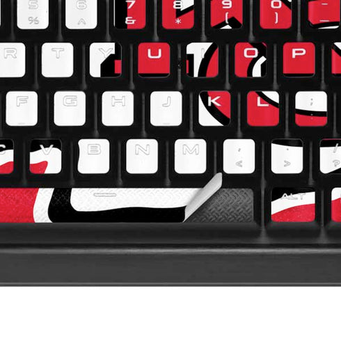 NFL Kansas City Chiefs Distressed K95 RGB PLATINUM Mechanical Gaming Keyboard Skin