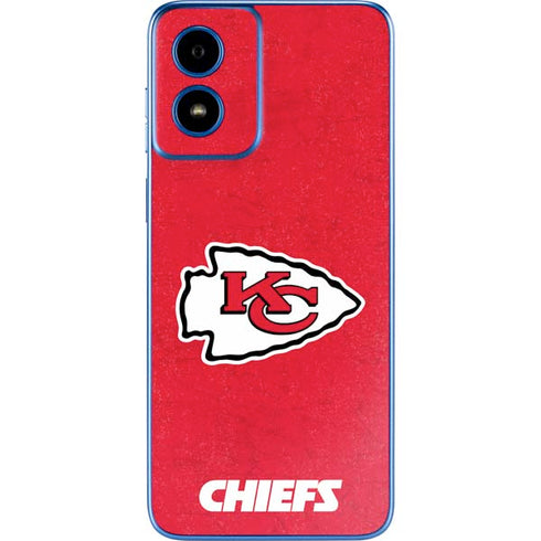 NFL Kansas City Chiefs Distressed Moto G Play 4G (2024) Skin