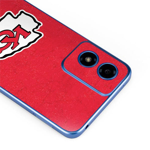 NFL Kansas City Chiefs Distressed Moto G Play 4G (2024) Skin