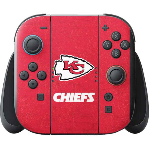 NFL Kansas City Chiefs Distressed Nintendo Switch 2 (2025) with Joy-Con Skin