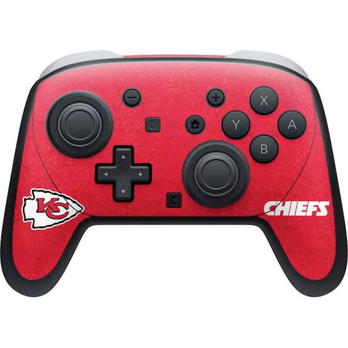 NFL Kansas City Chiefs Distressed Nintendo Switch 2 (2025) Pro Controller Skin