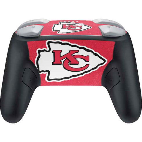 NFL Kansas City Chiefs Distressed Nintendo Switch 2 (2025) Pro Controller Skin