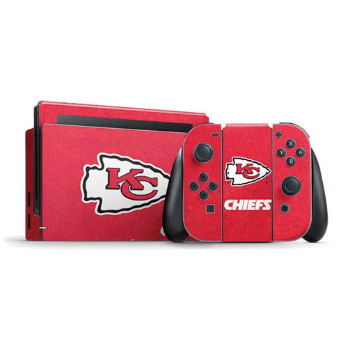 NFL Kansas City Chiefs Distressed Nintendo Skins