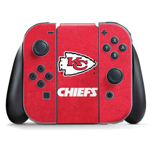 NFL Kansas City Chiefs Distressed Nintendo Skins