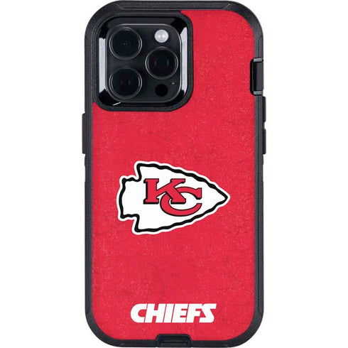 NFL Kansas City Chiefs Distressed Otterbox Defender iPhone Skin