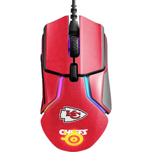 NFL Kansas City Chiefs Distressed SteelSeries Rival 600 Gaming Mouse Skin